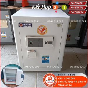 Két Sắt Vân Tay Điện Tử BN48 – VT, Trắng, Bảng Dọc, Việt Tiệp, Nặng 65kg, Két Sắt Bắc Ninh, Két Sắt Việt Tiệp Bắc Ninh.